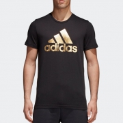 双12预告：adidas 阿迪达斯 CV4507 运动型格 男士T恤 89元