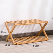 畅瑞 两层楠竹鞋架 25*25*50cm 16元包邮（需用券）