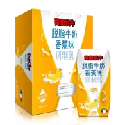 限地区：荷兰乳牛 法国原装进口 脱脂牛奶 香蕉味 200ml*12*2件