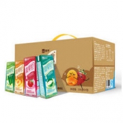 真果粒牛奶饮品（草莓+芦荟+椰果+桃果粒）250g*24 四种口味缤纷装（新老包装随机发货）