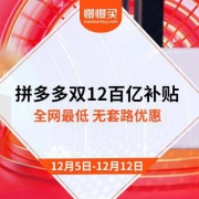 百亿补贴、拼多多双12数码专场
