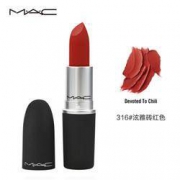 京东PLUS会员： M·A·C 魅可 POWDER KISS 柔雾子弹头唇膏 3g #316 Devoted To Chili *2件