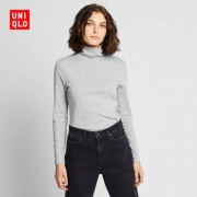 UNIQLO 优衣库 418229 罗纹棉质两翻领T恤