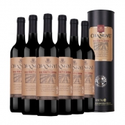 张裕红酒精制特选级（圆筒）干红葡萄酒750ml*6瓶 聚划算338元