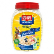 西麦 冲饮谷物 营养早餐 即食 燕麦片1000g（桶装）（新老包装替换中） *2件