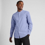 UNIQLO 优衣库 419020 男士长绒棉立领衬衫