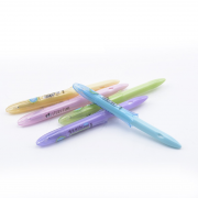 爱好 82090 摩易檫中性笔 0.5mm 晶蓝/黑色 5支装 3.99元包邮（需用券）