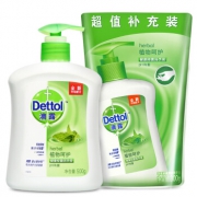 京东PLUS会员： Dettol 滴露 植物呵护 健康抑菌洗手液 500g +300g *9件 88.99元包邮（需用券，合9.89元/件）