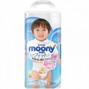 多码好价、PLUS会员： moony 尤妮佳  拉拉裤（男） XL38片