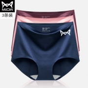猫人 高腰暖宫提臀收腹内裤*3条 券后￥39.9