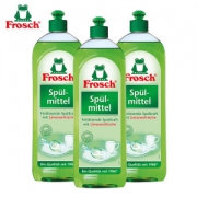 德国进口  Frosch 柠檬浓缩洗洁精 750ml*3瓶 赠稀释瓶