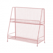 歌彩优 桌面置物架 30*16*34cm 粉色铁艺普通款 13.9元包邮（需用券）