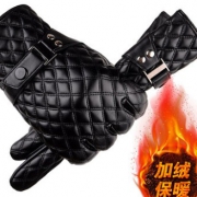 ￥9.99 Kaixinningmeng 开心柠檬 男士加绒皮手套