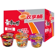 有券的上：康师傅 方便面 双享桶红烧牛肉4桶+香辣牛肉2桶+酸菜牛肉2桶 8桶*2件 凑单品