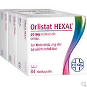 德国 Orlistat Hexal 奥利司他减肥胶囊 84粒x3盒