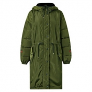 Meters bonwe 美特斯邦威 QB231798 WH 女士长款棉服 *2件 低至179.91元