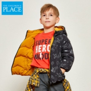 北美童装TOP品牌  The Childrens Place 男童加厚两面穿羽绒服 90%鸭绒含量
