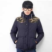 限尺码：唐狮/Tonlion 男士棉服 韩版修身连帽棉服
