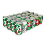 百事可乐 7喜 冰爽柠檬汽水 碳酸饮料 330ml*24（整箱）（新老包装、纸箱/塑包随机发货） *3件