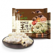 18点开始：bibigo 必品阁 菌菇三鲜王饺子 350g*2袋 *4件