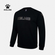 大额神券：KELME 卡尔美 男士针织圆领卫衣 两色