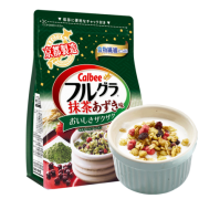日本国民品牌：600gx2件 Calbee/卡乐比 富果乐抹茶味水果麦片