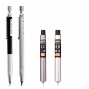 deli 得力 全金属自动铅笔 0.9mm 1盒铅芯 11.8元包邮