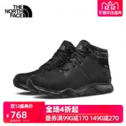 北面 The North Face 男中帮防水保暖款徒步鞋 填充P棉 600蓬鹅绒保暖度