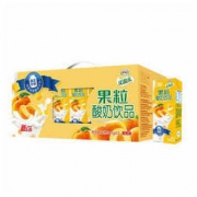 伊利 优酸乳果粒酸奶饮品饮料黄桃味245g*12盒/箱（礼盒装） *8件