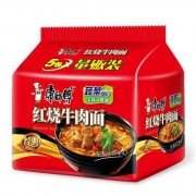 京东PLUS会员：康师傅 经典系列 红烧牛肉面 5连包 610g *2件