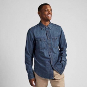 UNIQLO 优衣库 419017 男装 牛仔工装衬衫(长袖)