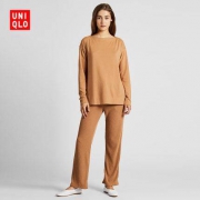 19日0点：UNIQLO 优衣库 420598 女士柔软针织套装