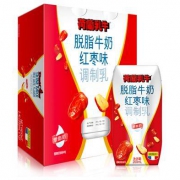 荷兰乳牛 脱脂牛奶 红枣味200ml*12盒*2件