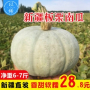 超软糯香甜 正宗靠谱 新疆板栗味金丝南瓜 净重6~7斤 宝宝新鲜辅食