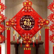 奇佳聚 肥城桃木客厅中国结挂件 6.9元包邮（需用券）