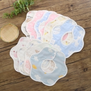 ￥11.8 宝宝口水巾婴儿纯棉6层纱布围嘴 3条装随机