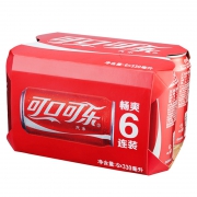 限地区： Coca-Cola 可口可乐 汽水 330ml*6罐 *2件