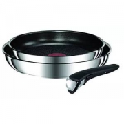 Tefal 3件套 Ingenio Preference 煎锅不锈钢银色 Stainless Steel 24/28 cm L94092