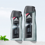 adidas 阿迪达斯 激情男士沐浴露 400ml 送250ml+浴花 20元包邮（需用券）