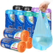【靓涤】加厚背心式手提垃圾袋5卷