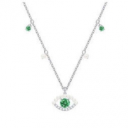 SWAROVSKI 施华洛世奇 LUCKILY 5429734 绿色恶魔之眼 项链 *2件
