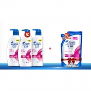 5日10点： Head & Shoulders 海飞丝 丝质柔滑 去屑洗发露 500g*3（赠同款200ml） 99.9元（前200单）
