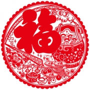 【60张】春节福字窗花门贴剪纸