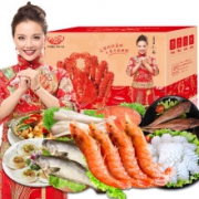 PLUS会员：聚天鲜 环球海鲜肉类年夜饭奢华礼盒 5.6斤装1688型