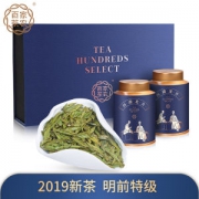 百家茶农 19年新茶 明前特级 西湖龙井 100g 礼盒装 核心产区出产