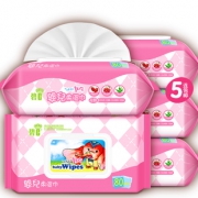 碧C 婴儿手口级湿巾80抽5包 券后￥16.9