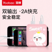 羽博 移动电源 10000毫安 2A快充