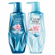 CLEAR 清扬 植觉无硅油洗发水套装（樱花融萃清酒微醺香380ml+樱花融萃清酒微醺香380ml） *3件