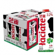 限地区：Laciate 兰雀 进口全脂纯牛奶 1L*12盒 *2件