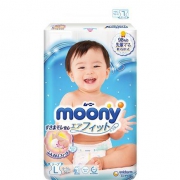 京东PLUS会员：moony尤妮佳 婴儿纸尿裤L54片